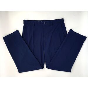 IZOD Golf‎ Navy Blue Stretch Flat Front Men's Pants Size W34 L32